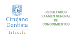 Resultados del Examen General de Conocimientos de la Carrera de Cirujano Dentista